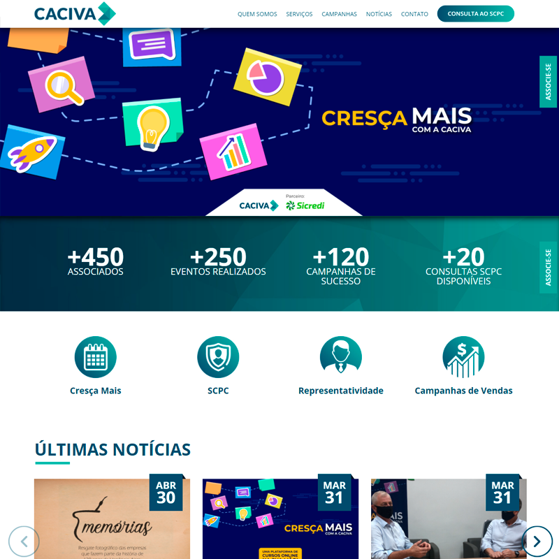 Site institucional: Caciva